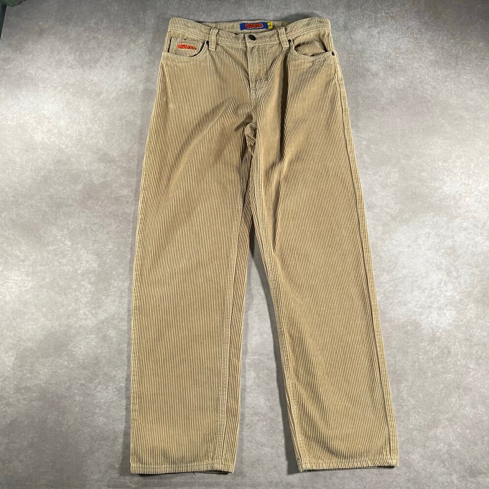 Empyre Tan Corduroy Skater Straight Leg Grunge Pants 30x27